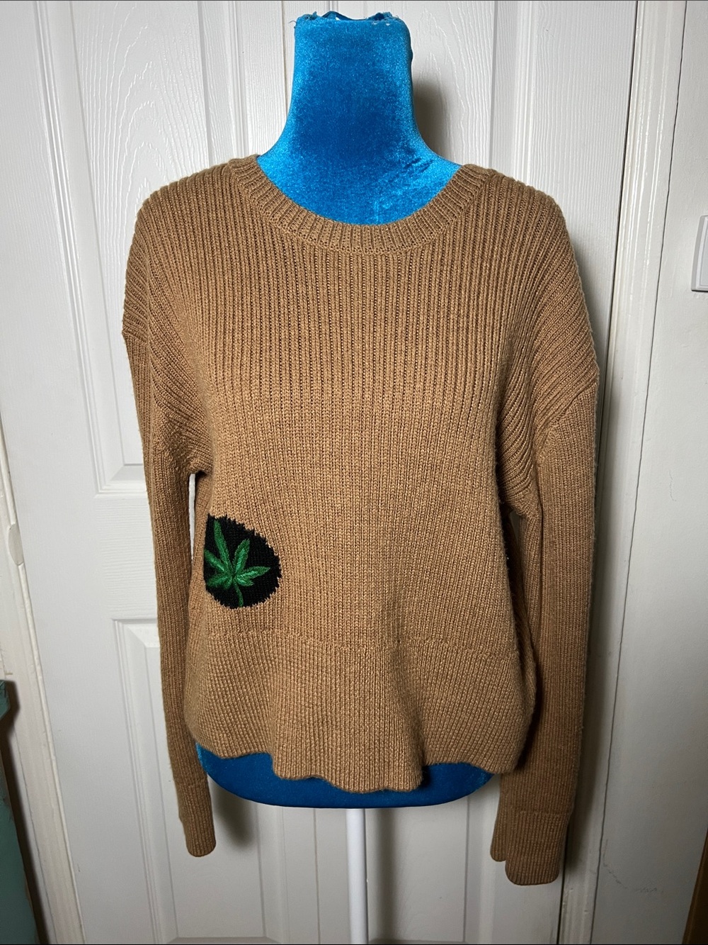 STAUD Weed Brown Wool blend Sweater Women’s Medium